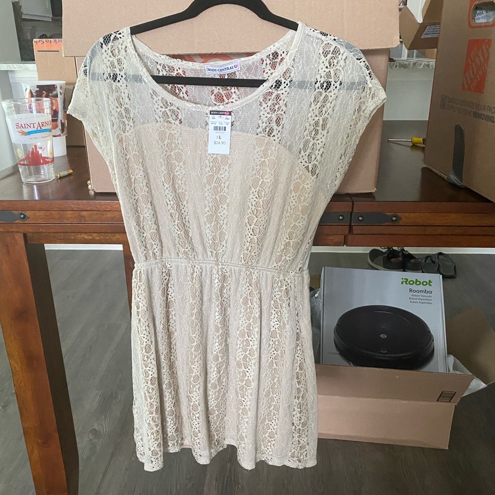 Lace Tan Dress